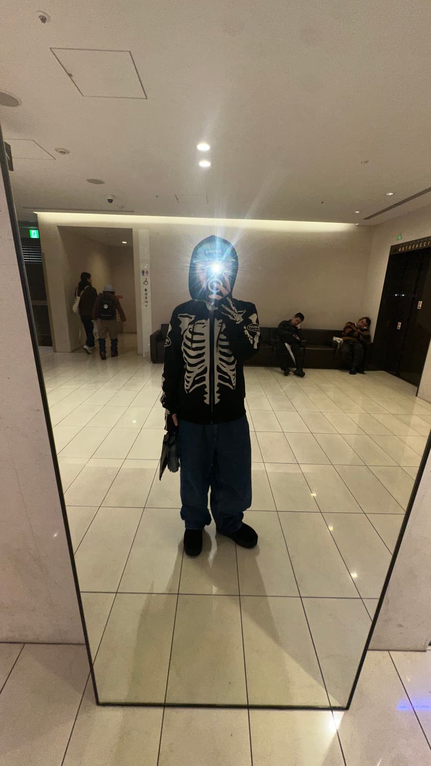 벤슨 본 스켈레톤 넥 워머 후드집업 상품이미지5