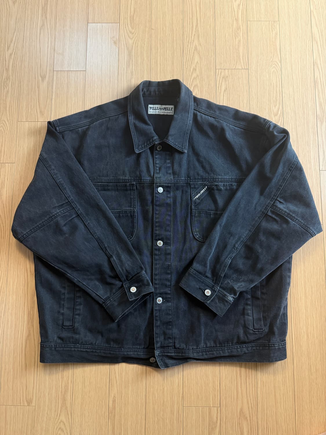 펠레펠레 흑청데님 트러커 자켓 상품이미지1