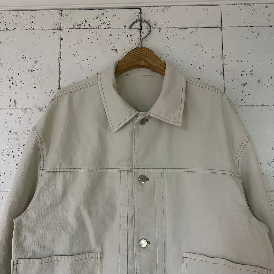 105 마인드브릿지 트러커 자켓 아이보리 상품이미지2