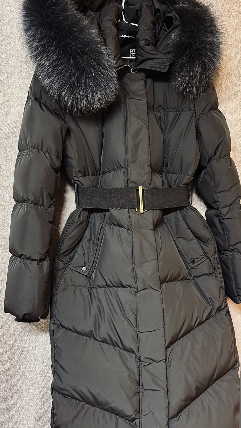 환승연애 성해은 착용 착샷있어요) 에고이스트 롱 패딩 벨티드  상품이미지4