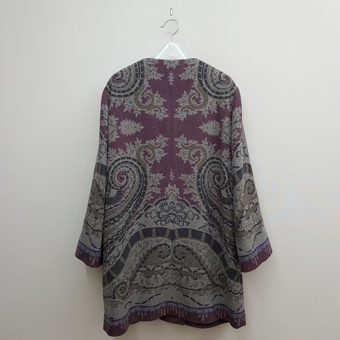 에트로 ETRO 페이즐리 자카드 간절기 코트 48사이즈 상품이미지4