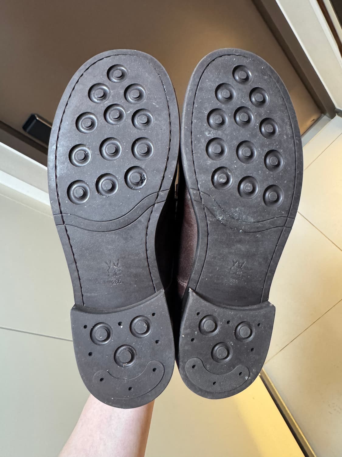 홀리 홀스하이드 컴포트 더비 슈즈 브라운 구두 285사이즈 판매 상품이미지7