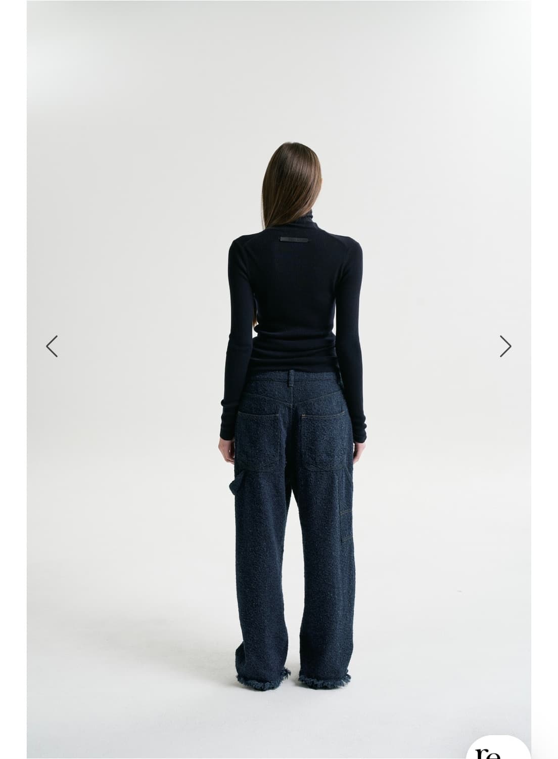 후왓웨어 Flow soft Turtleneck 네이비 새상품(내용필) 상품이미지6