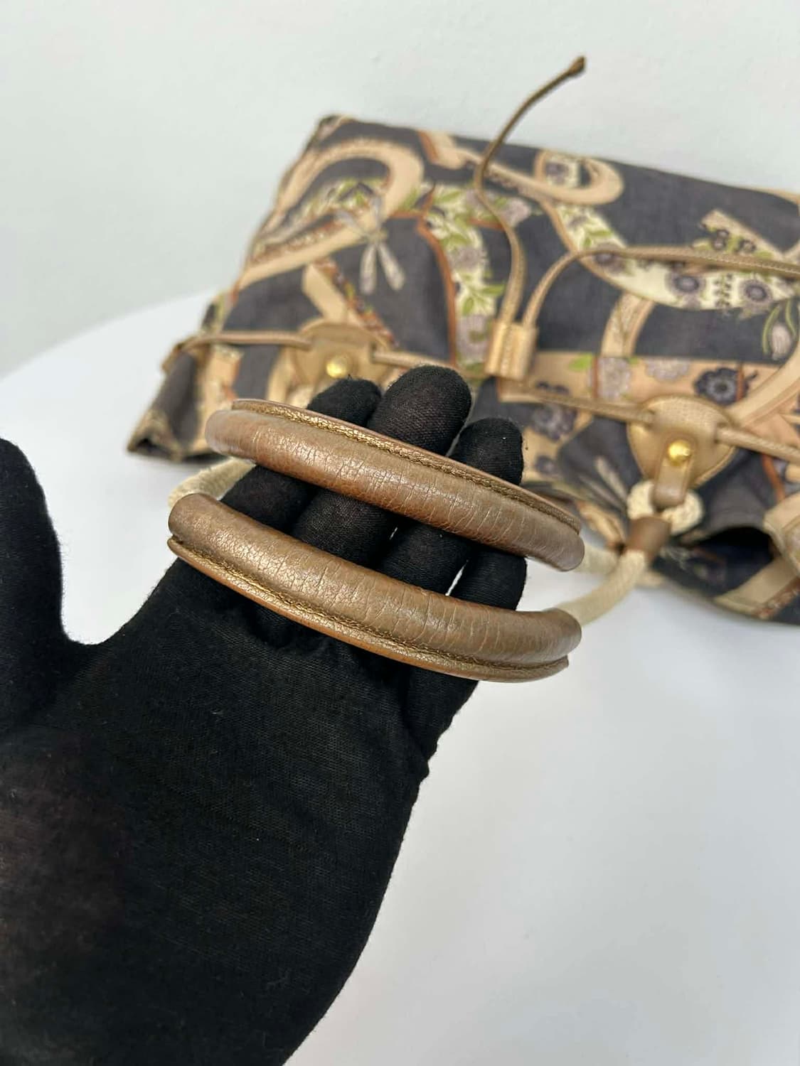 살바토레 페라가모 프린티드 캔버스 로프 핸드 쇼퍼 토트백 숄더백 상품이미지8