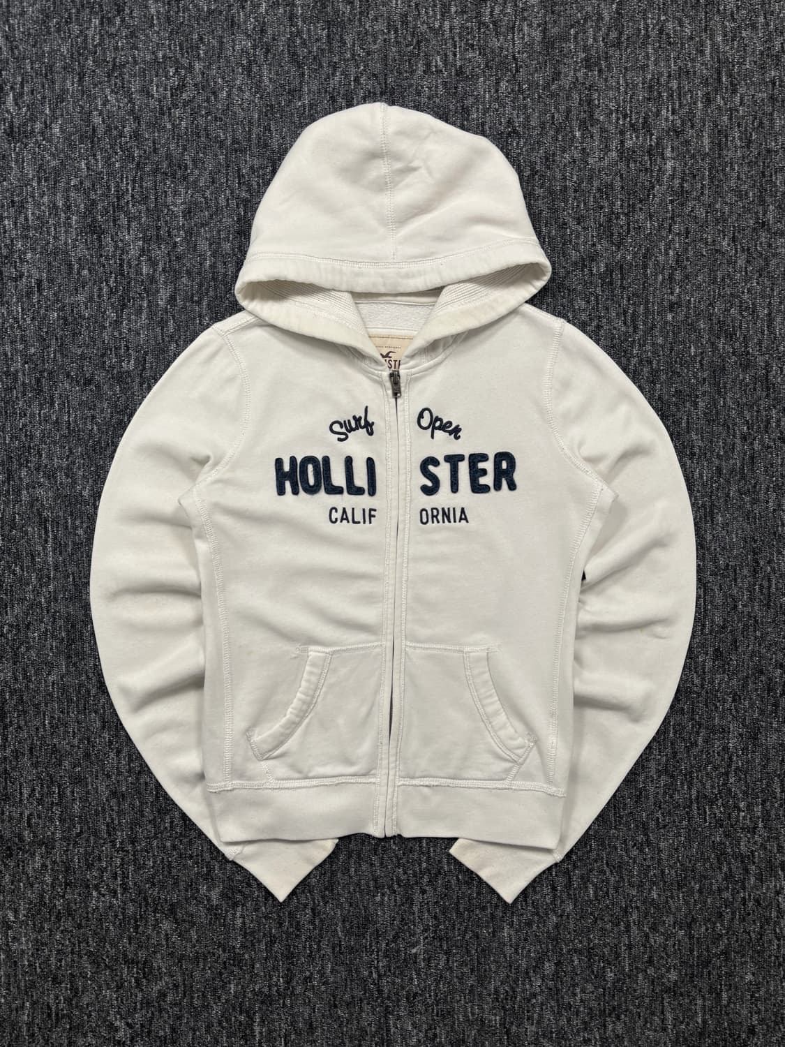 홀리스터 화이트 후드집업 상품이미지4