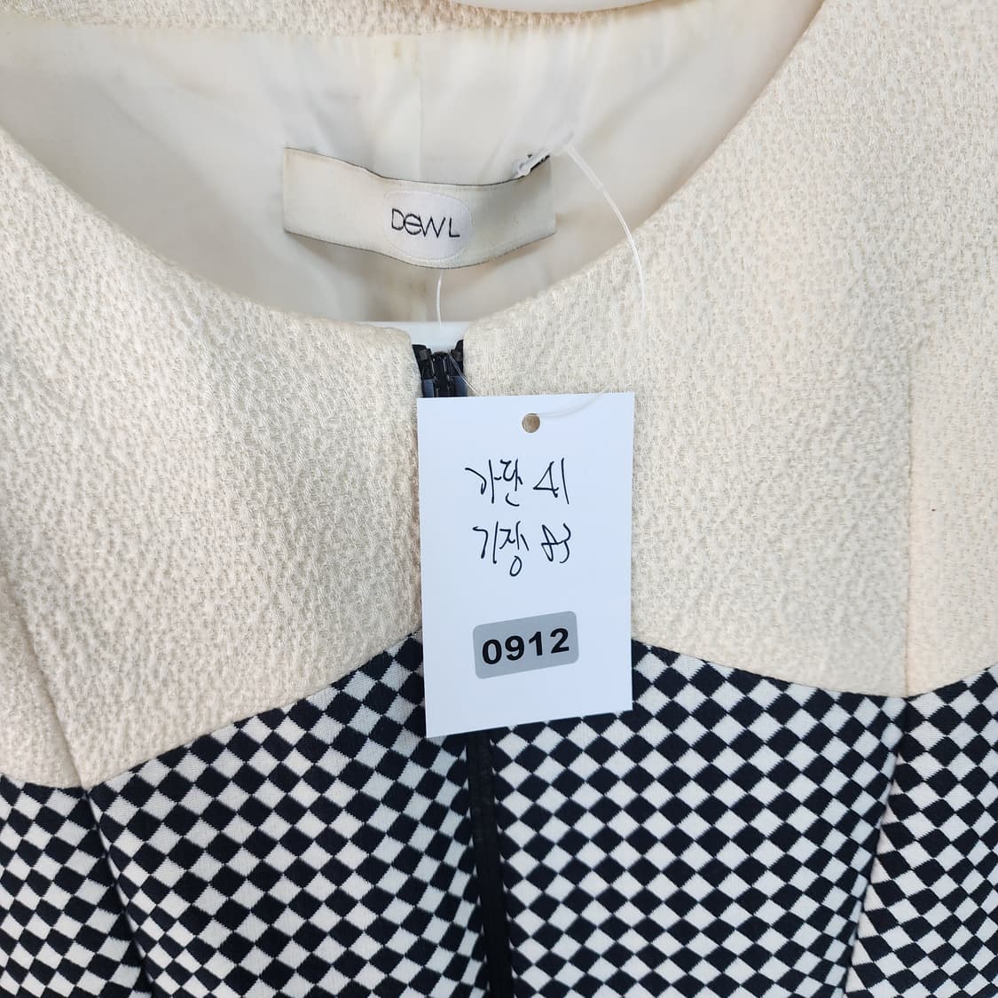 듀엘 체크 패턴 반팔 원피스 상품이미지6