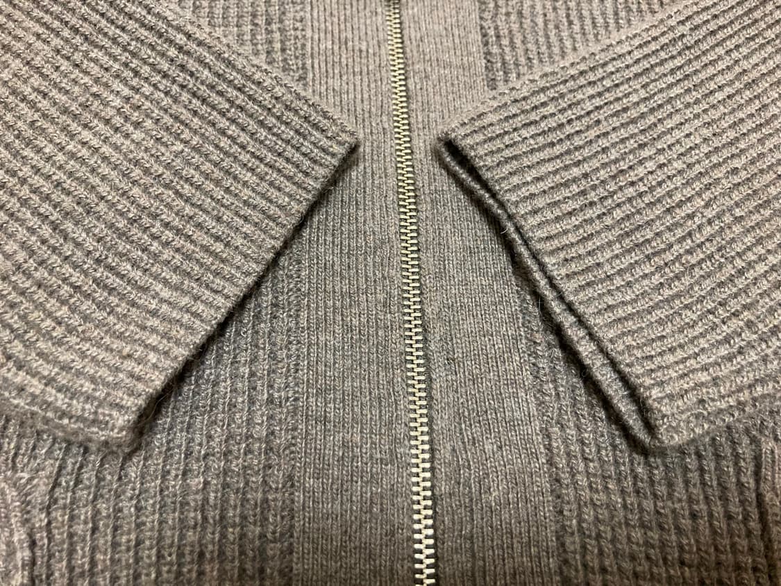 글로스터 울 집업 가디건 S 카키 상품이미지5