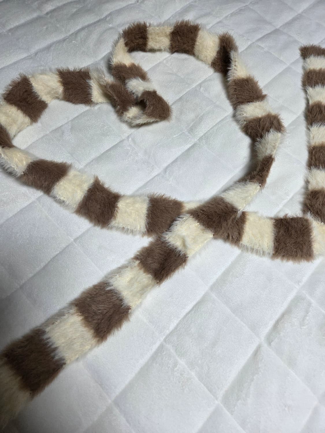 데일리 모리 캐주얼 브라운 슬림 머플러 얇은 목도리 상품이미지1