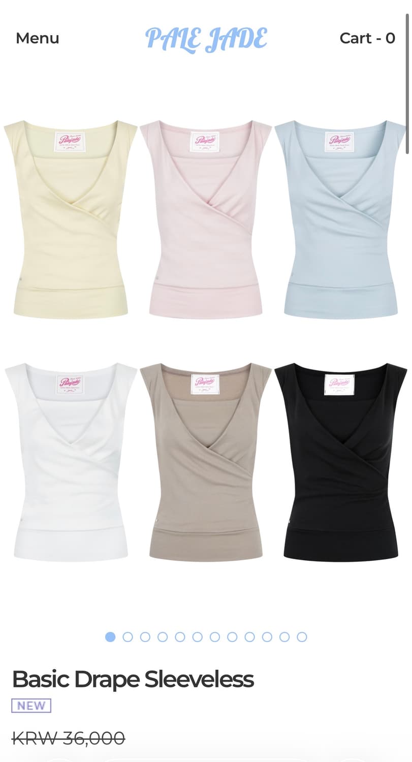 페일제이드 Basic Drape Sleeveless / 글로니 쓰리타임즈 상품이미지1