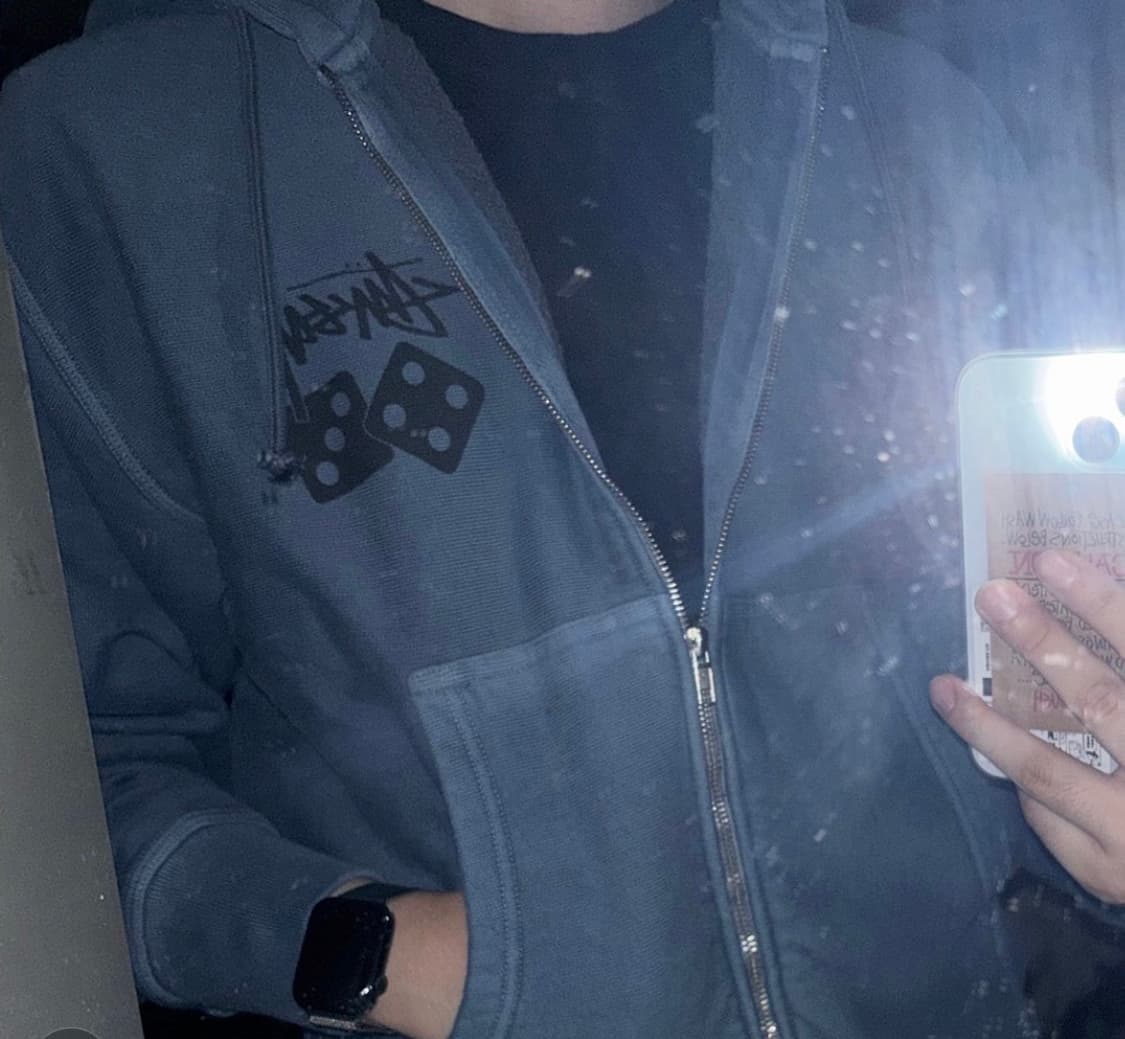 스투시 피그먼트 다이드 다이스 후드 집업 L 상품이미지1