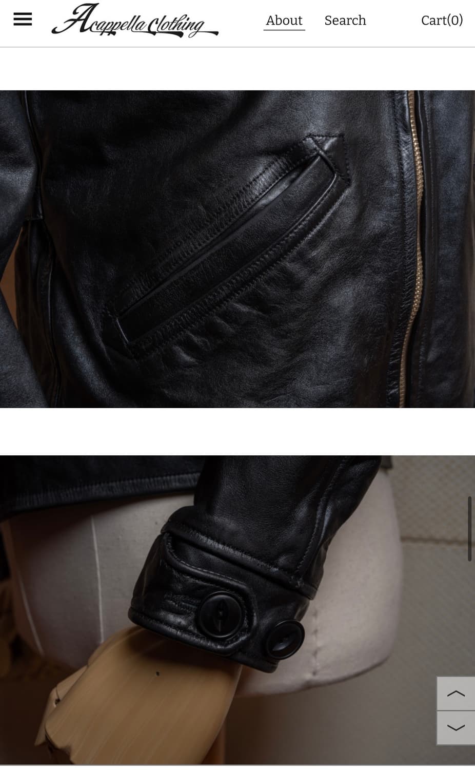 아카펠라클로딩 30s 559 스포츠자켓 44 가죽자켓 레더자켓 상품이미지4