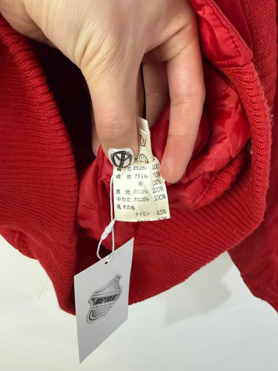 90s JPN 립 믹스드 봄버 상품이미지5