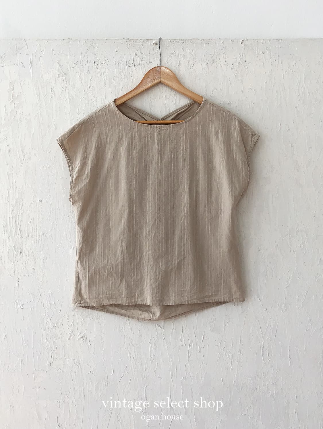 vintage twist front stripe top 상품이미지3