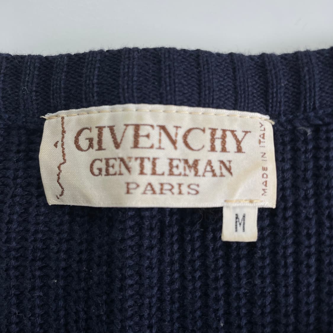 Givenchy  지방시 90,s 자카드 로고 코튼 울 라운드 니트  상품이미지4