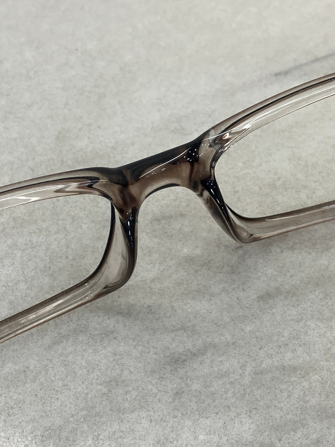 폴리 스위스 Poly swiss 브라운 클리어 스퀘어 뿔테 안경 상품이미지4