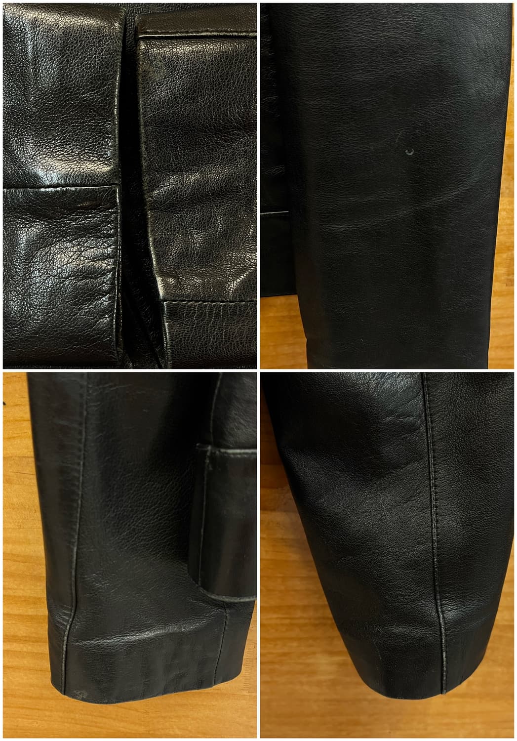 빈티지 양가죽 레더 자켓 블랙 66 #csz4001 상품이미지9