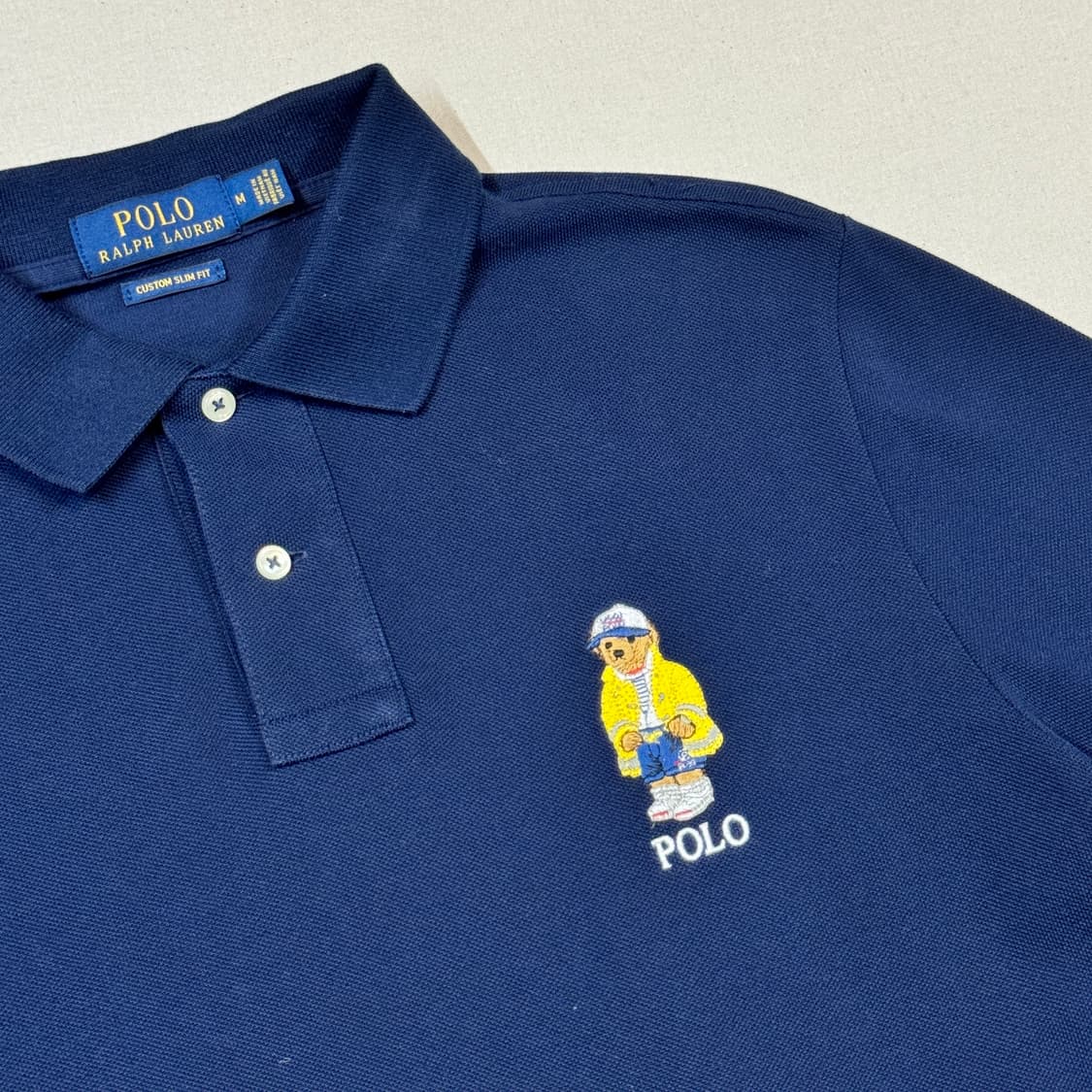 M) 폴로 랄프로렌 폴로베어 클래식 반팔 카라티 PK 네이비 상품이미지4