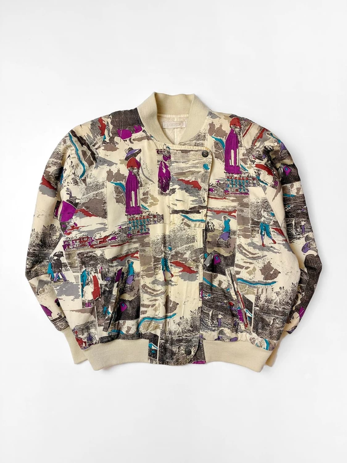 CORDIER 90's 재팬 패턴 블루종 크롭 자켓 PN5625 상품이미지1