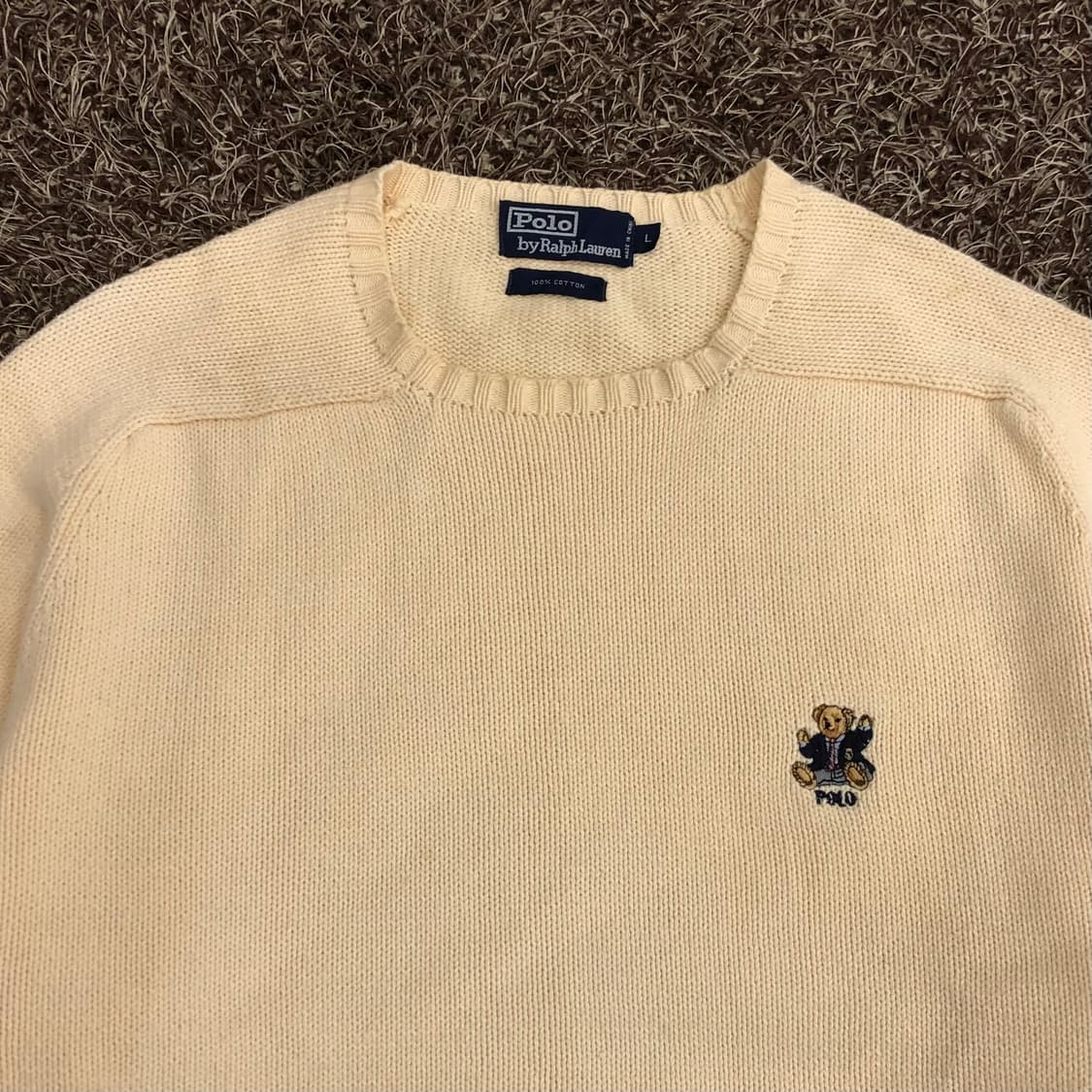 폴로 랄프로렌 베어 아이보리 니트 상품이미지2