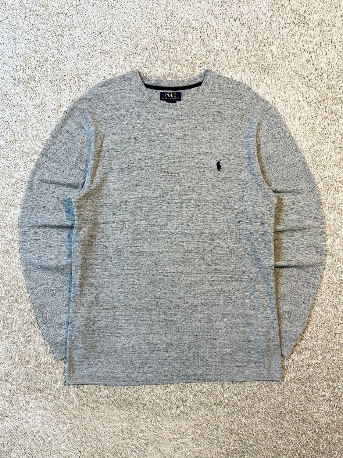 폴로 랄프로렌 POLO 신형 네이비포니 와플 롱슬리브 그레이 상품이미지1