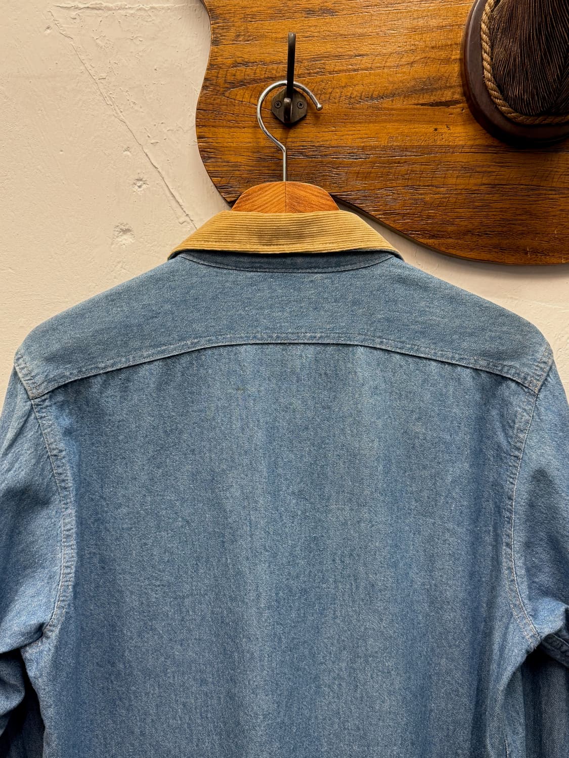 80s USA Five Brother Denim Shirt 상품이미지6