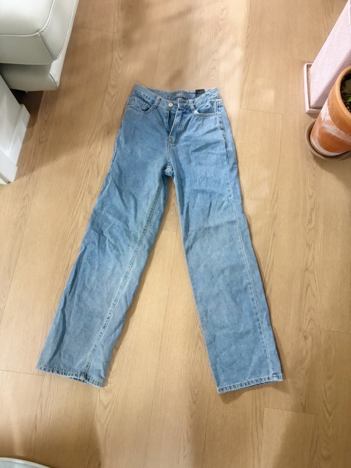 일자핏 데님팬츠 상품이미지1