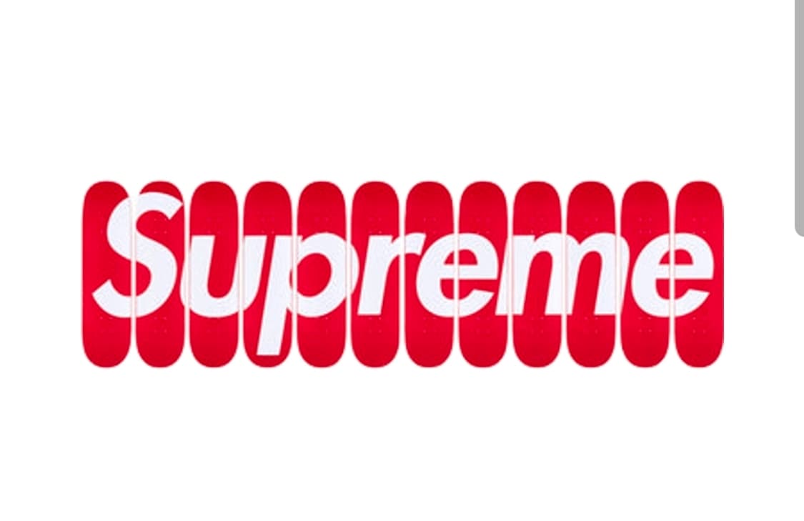 슈프림 박스 로고 스케이트보드 데크 레드 (12개 세트) 상품이미지1