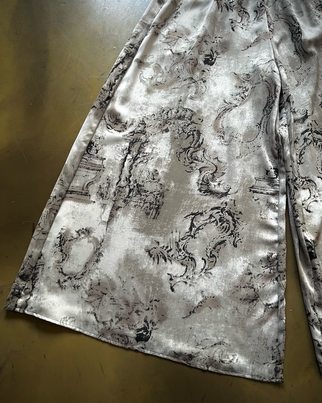 JPN Vintage Oriental Print Wide Trouser 상품이미지5