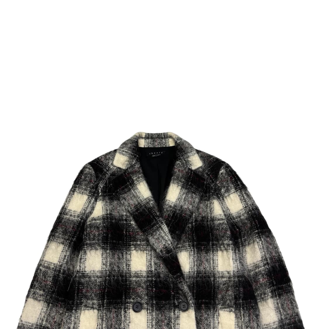 띠어리 Shaggy Plaid Coat 상품이미지2