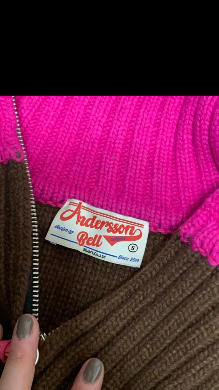 앤더슨벨 포 우먼 마운틴 반집업 (하프집업) 니트 상품이미지2