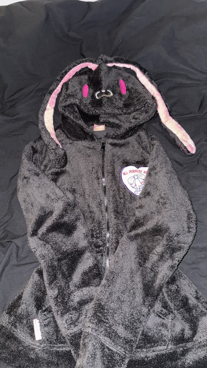 범용토끼 후리스 털 후드집업 상품이미지1