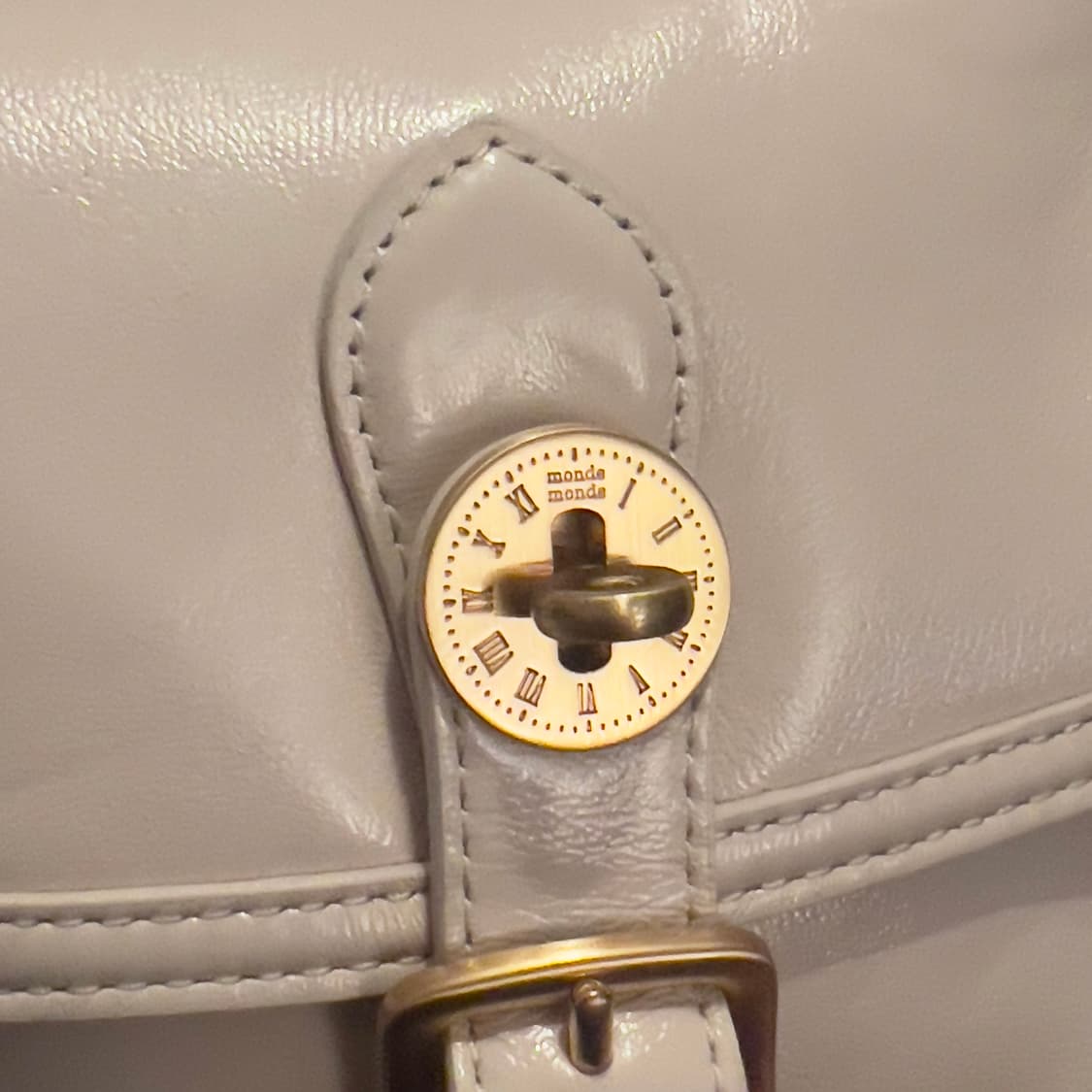 MondeMonde marron cross bag ivory 상품이미지4