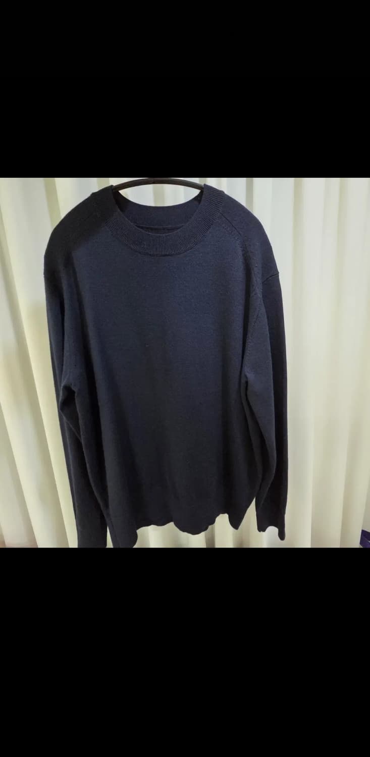 포터리 하드 트위스트 울 크루넥 니트 2 네이비 상품이미지1