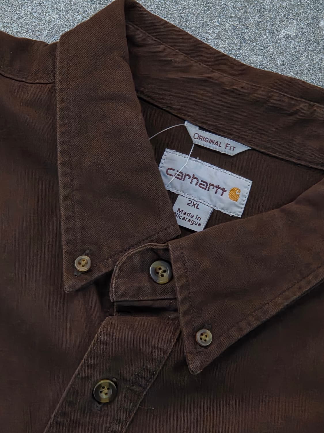 칼하트 브라운 반팔셔츠 상품이미지3