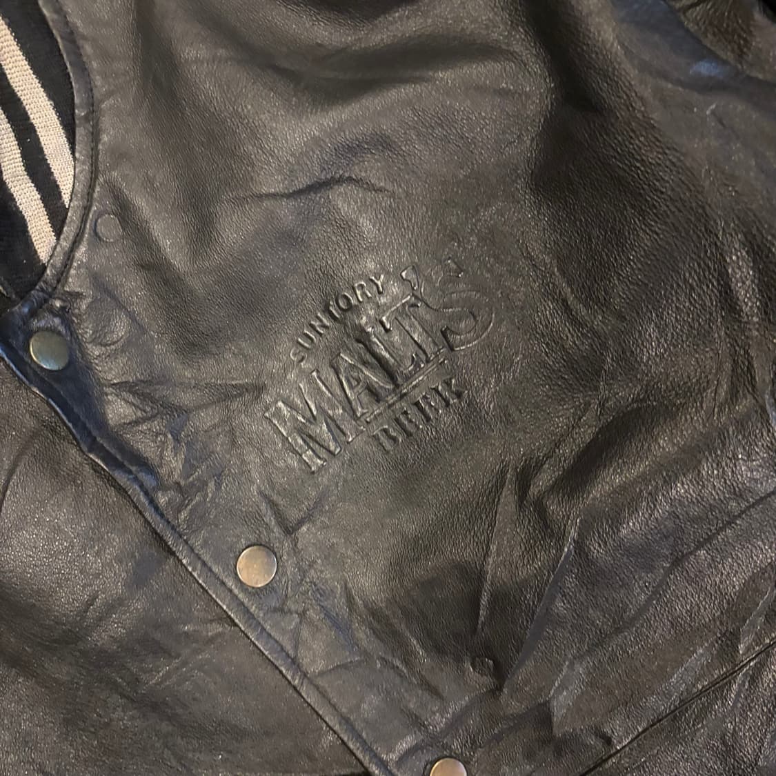 산토리 말츠 레더 바시티 자켓 상품이미지4