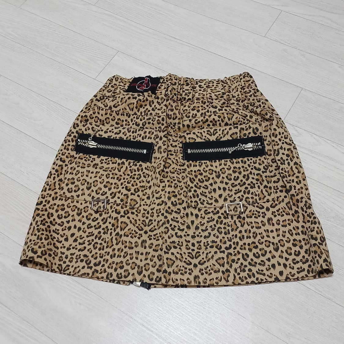 어나더유스 레오파드 지퍼 미니스커트 상품이미지2