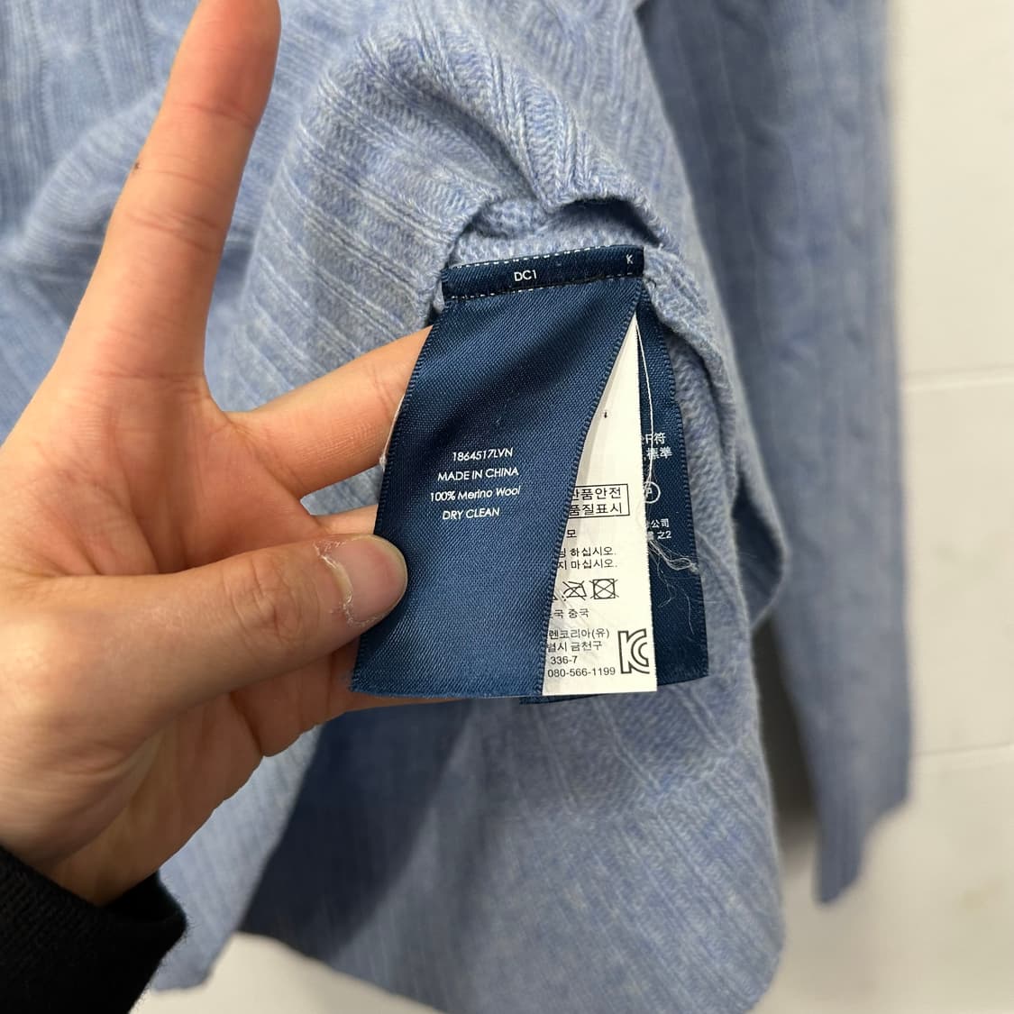 폴로 랄포로렌 브이넥 꽈배기니트 상품이미지4