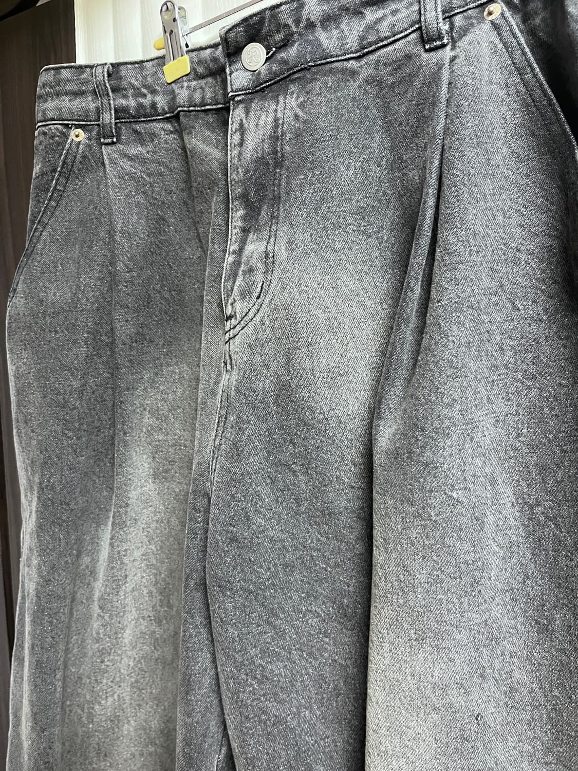 엑스톤즈 XP172 빅 와이드 벌룬 데님 팬츠 상품이미지3