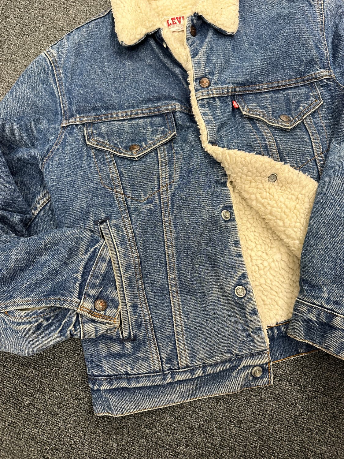80s 리바이스 셰르파 트러커 데님자켓 상품이미지5