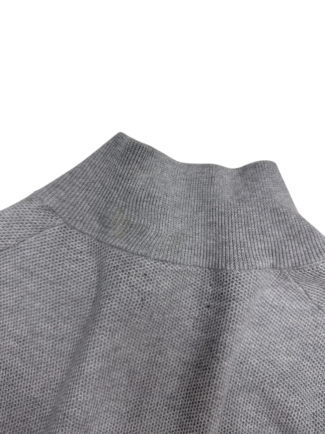 폴로 피마코튼 반집업 니트 쿨그레이 (XL~2XL) 상품이미지4