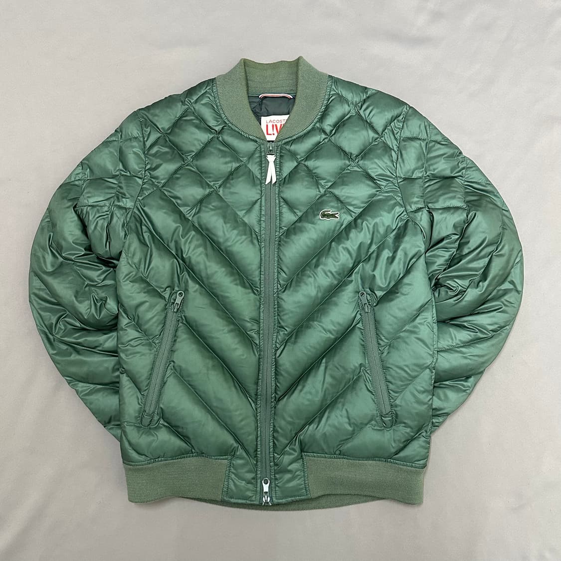라코스테 카키 항공점퍼 패딩 42(M) 상품이미지2