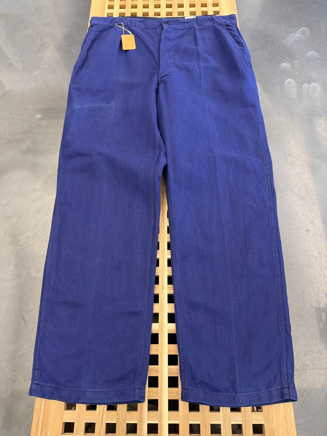 WASHED PURPLE NAVY OLD VINTAGE 프렌치워크팬츠 상품이미지1
