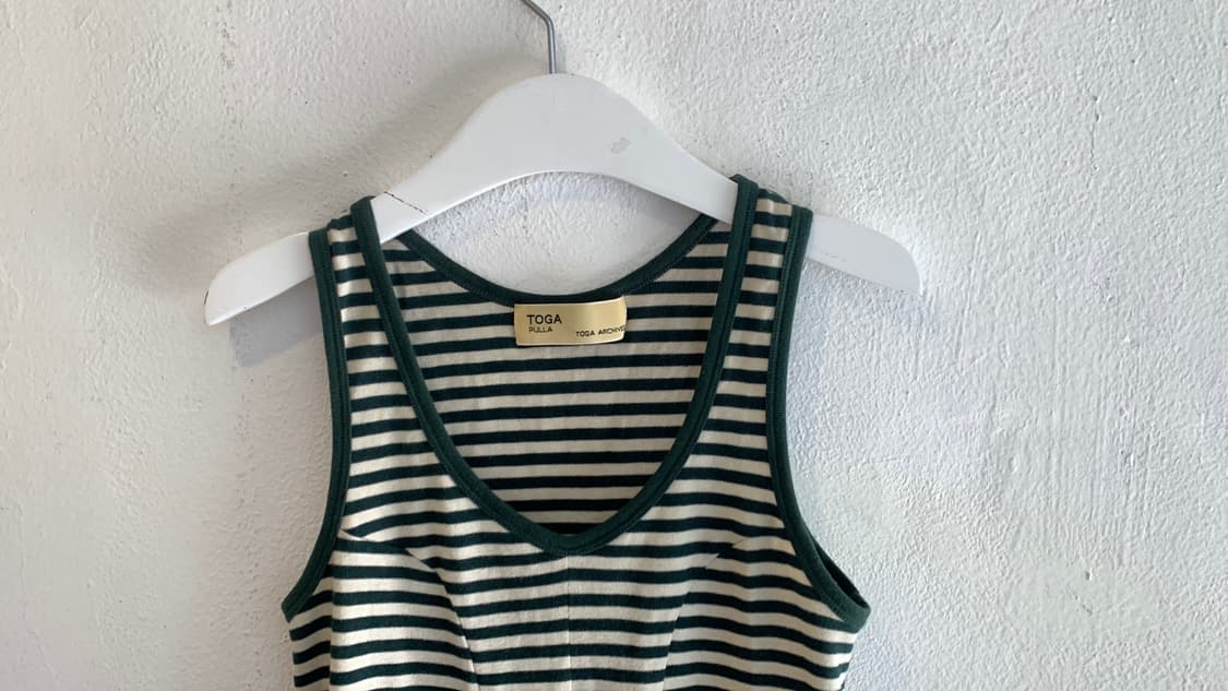 Toga pulla stripe layered sleeveless 상품이미지3