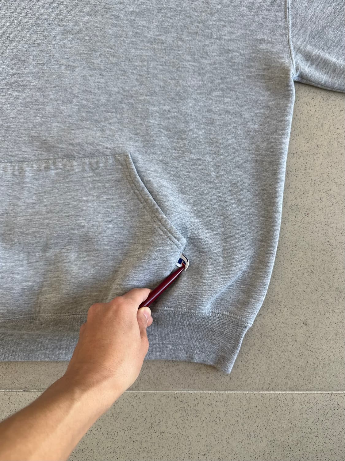 90s 빈티지 러셀 후드 그레이 L USA 상품이미지3