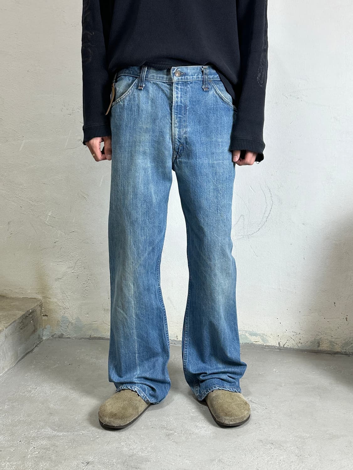 70's USA Made 빈티지 리바이스 646 벨바텀 부츠컷 오렌지탭 상품이미지3