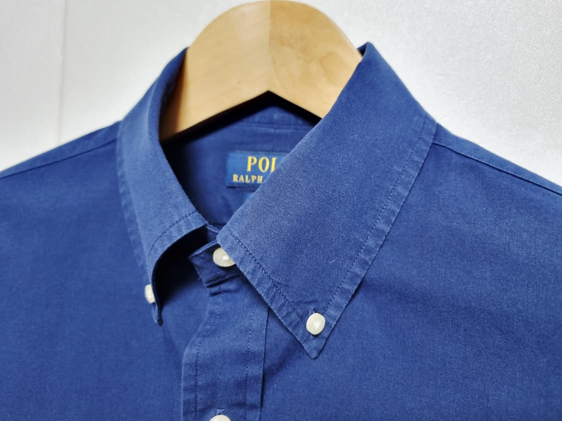 남성 2022 폴로 랄프로렌 QR인증 네이비 NAVY 긴팔 남방 셔츠 상품이미지10