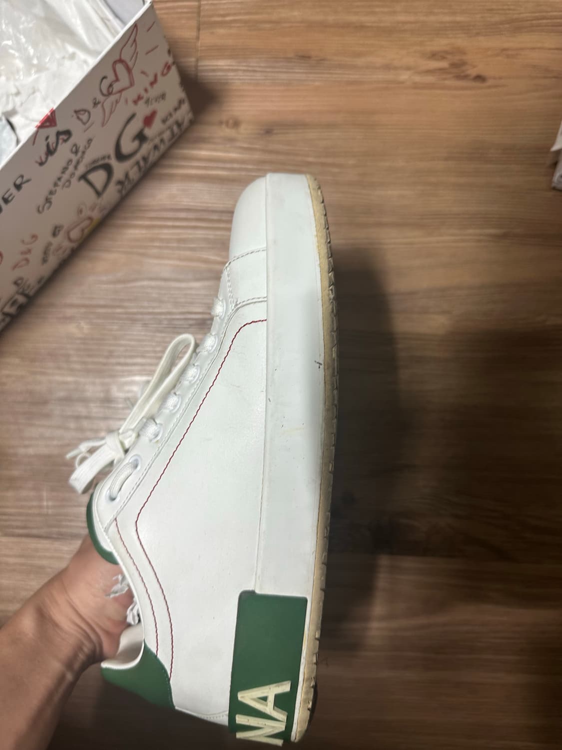 돌체앤가바나 포르토피노 스니커즈 41 그린 상품이미지4