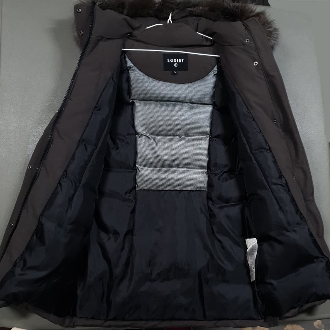 여성 55) 아이올리 에고이스트 니켓 중기장 캐주얼 폭스퍼 덕다운 패딩 상품이미지7