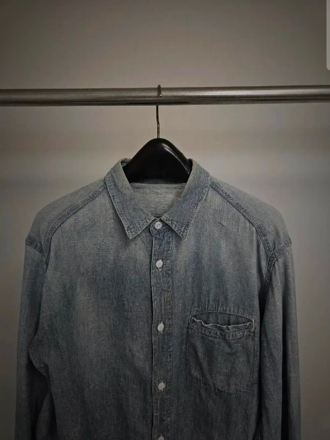 언유즈드 데미지 데님 셔츠 2 상품이미지3