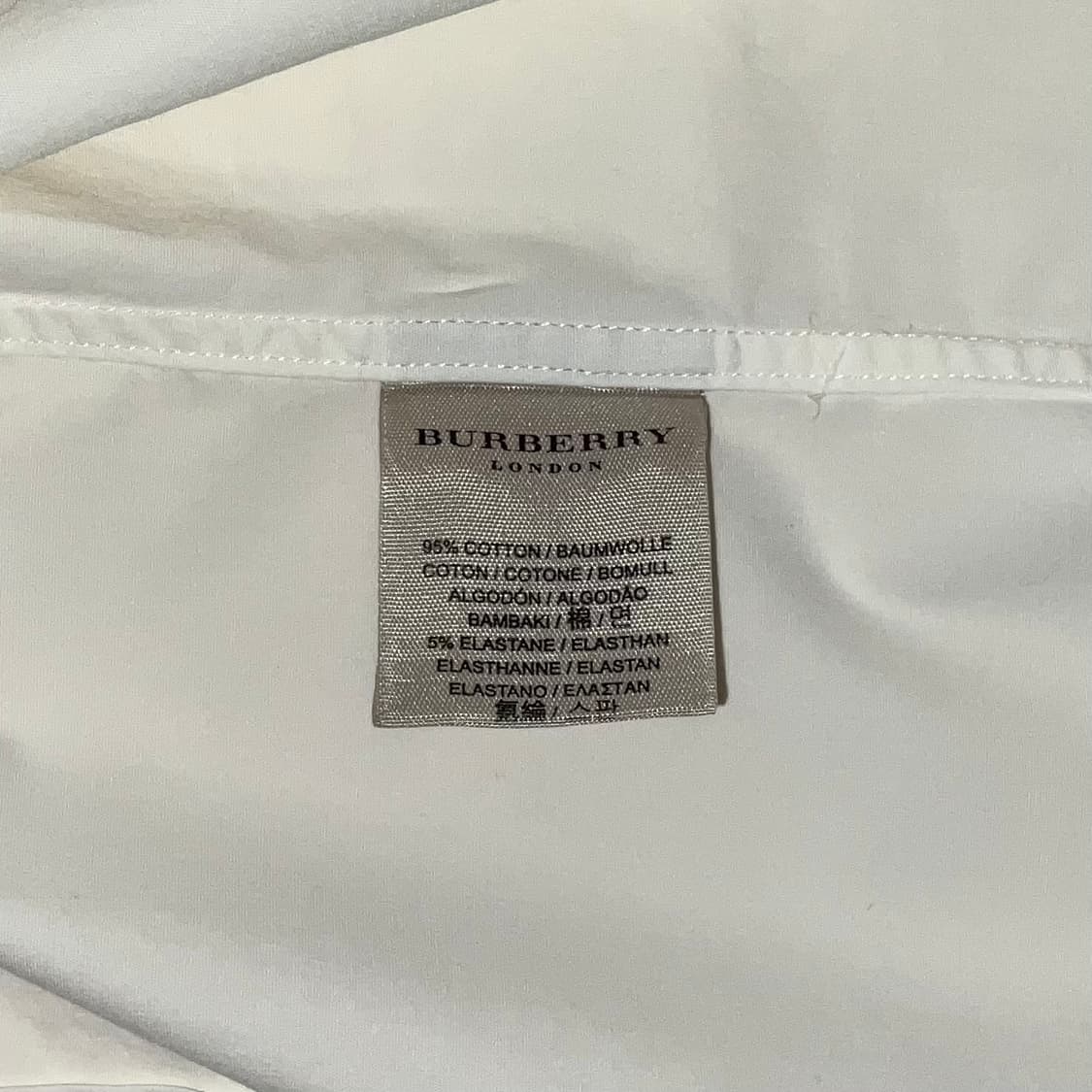 [Burberry] White Short Sleeve Shirt 상품이미지4